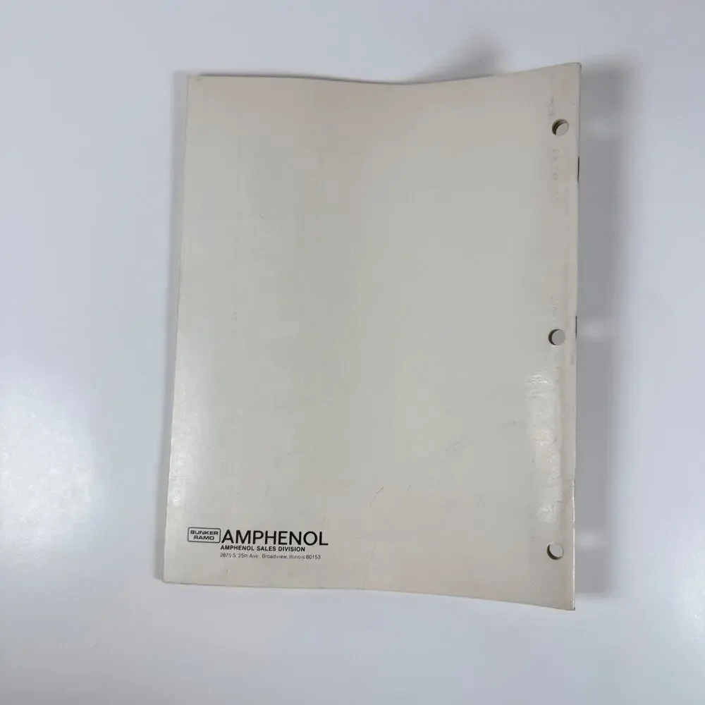 Amphenol Bunker Ramo General Products Illustrated Catalog GL6 Connectors Vintage